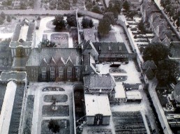 Lauerhofgefängnis Lübeck, alte Luftaufnahme
